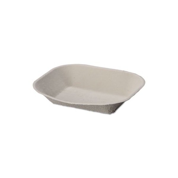Huhtamaki Chinet, Savaday Molded Fiber Food Tray, 9 X 7, Beige, 500PK 10405CT - main